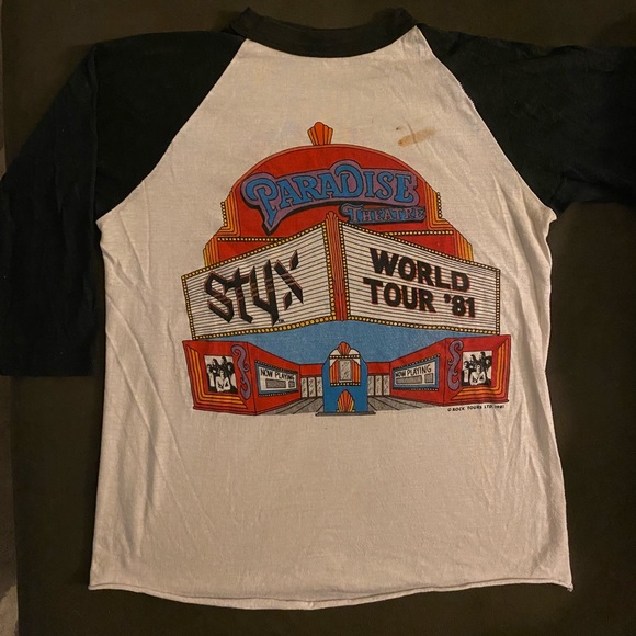 Other - VINTAGE 1981 Styx world tour baseball tee